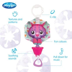 Playgro Musical Polar Pals Cat Muziekdoosje P0188321 -Dirkje || Jollein || bébé-jou Verkoopwinkel 0188321 polar pals musical pullstring arctic cat feature image