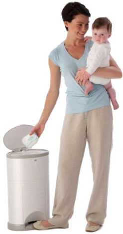 Korbell Pink Nappy Disposal System Luieremmer M250DSP -Dirkje || Jollein || bébé-jou Verkoopwinkel 27500 27498 Korbell Nappy Disposal System Luieremmer 4