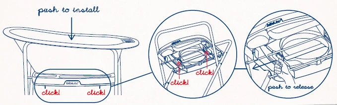 Bébé-jou Bebe-Jou Wit Click Baby Badje 425601 5 Bébé-jou Bebe-Jou Wit Click Baby Badje 425601 - Afbeelding 3