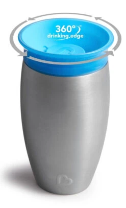 Munchkin Stainless Steel Miracle 360 Cup Blauw Anti-Lek Beker 012370 Div -Dirkje || Jollein || bébé-jou Verkoopwinkel 27740b148f9093e14b8cf24fe3d08be3
