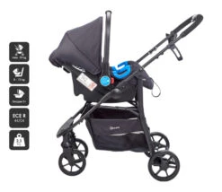 Babygo Style Black 3-in-1 Kinderwagen Incl. Autostoel 6323 -Dirkje || Jollein || bébé-jou Verkoopwinkel 6323 style3in1 black 8 babygo 1