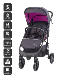 Babygo Style Rosa 3-in-1 Kinderwagen Incl. Autostoel 6324 -Dirkje || Jollein || bébé-jou Verkoopwinkel 6324 style3in1 rosa 4 babygo