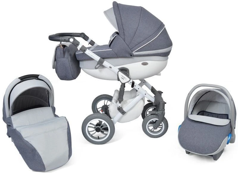 Baby Merc Faster 3 Exclusive Grey Kinderwagen Incl. Autostoel F8 3 Baby Merc Faster 3 Exclusive Grey Kinderwagen Incl. Autostoel F8