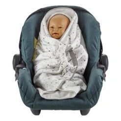 Babyjem Wit/Grijs Wikkeldeken 1116431 -Dirkje || Jollein || bébé-jou Verkoopwinkel Babyjem Wit Grijs Wikkeldeken 1116431 5