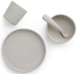 Jollein Nougat Siliconen Dinerset 705-007-00093 -Dirkje || Jollein || bébé-jou Verkoopwinkel Jollein Nougat Siliconen Dinerset 705 007 00093 1