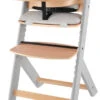 Kinderkraft Enock Grijs/Naturel Houten Kinderstoel Met Zitverkleiner KHENOC0PGRY0000 -Dirkje || Jollein || bébé-jou Verkoopwinkel Kinderkraft Enock Grey Kinderstoel met Zitverkleiner KHENOC0PGRY0000 1
