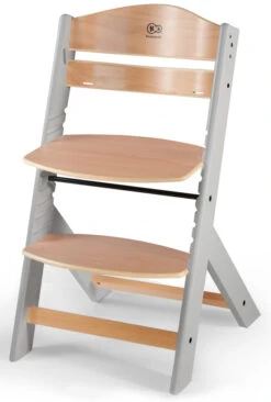 Kinderkraft Enock Grijs/Naturel Houten Kinderstoel Met Zitverkleiner KHENOC0PGRY0000 -Dirkje || Jollein || bébé-jou Verkoopwinkel Kinderkraft Enock Grey Kinderstoel met Zitverkleiner KHENOC0PGRY0000 5