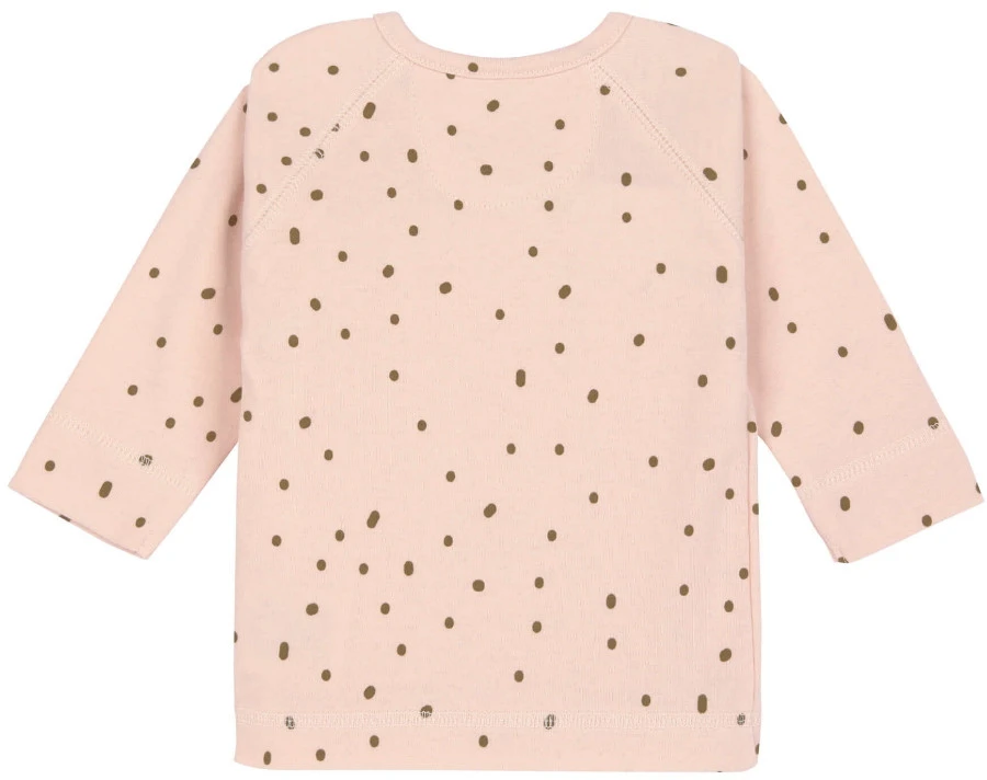 LÄSSIG Lassig GOTS Dots Powder Pink Maat 50/56 Lange Mouw Overslag Shirtje 1531011772-56 4 LÄSSIG Lassig GOTS Dots Powder Pink Maat 50/56 Lange Mouw Overslag Shirtje 1531011772-56 - Afbeelding 2