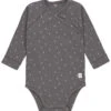 LÄSSIG Lassig GOTS Spots Anthracite Maat 62/68 Lange Mouw Overslag Romper 1531010260-68 -Dirkje || Jollein || bébé-jou Verkoopwinkel Lassig GOTS Spots Anthracite Maat 62 68 Lange Mouw Overslag Romper 1531010260 68