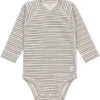 LÄSSIG Lassig GOTS Striped Grey/Anthracite Maat 50/56 Lange Mouw Overslag Romper 1531010259-56 -Dirkje || Jollein || bébé-jou Verkoopwinkel Lassig GOTS Striped Grey Anthracite Maat 50 56 Lange Mouw Overslag Romper 1531010259 56