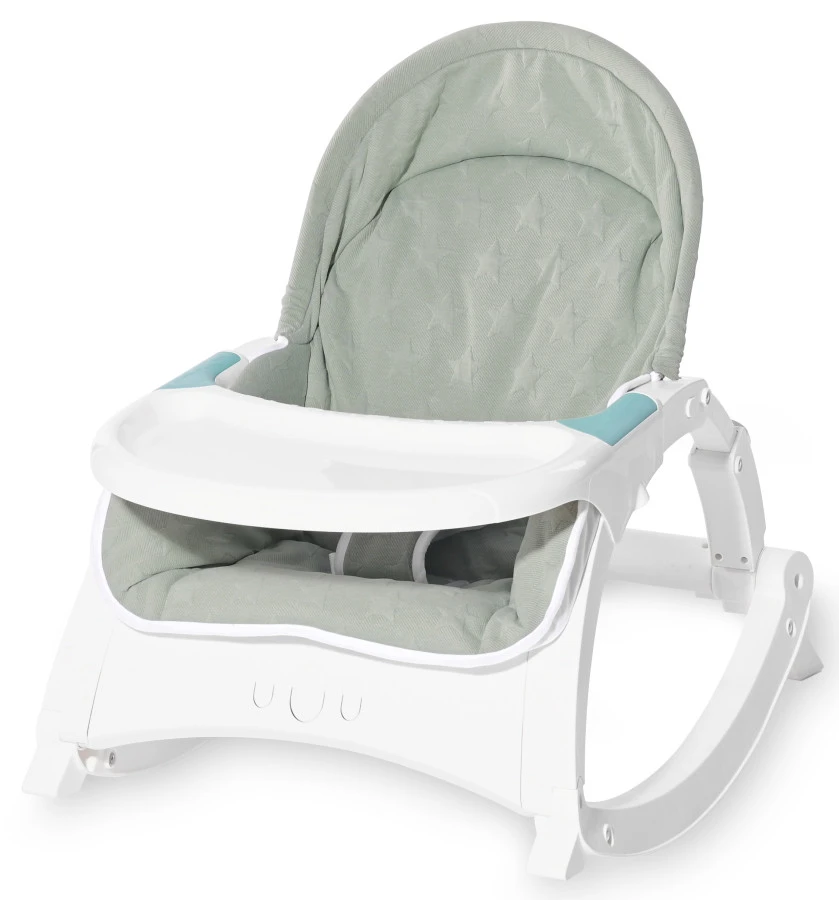 Lorelli Alex Frosty Green Stars Baby Rocker Wipstoel 1011012-2146 3 Lorelli Alex Frosty Green Stars Baby Rocker Wipstoel 1011012-2146
