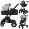 Lorelli Sena Grey Marble 3-in-1 Combi Kinderwagen Incl. Autostoel 1002161-2113 -Dirkje || Jollein || bébé-jou Verkoopwinkel Lorelli Sena Grey Marble 3 in 1 Combi Kinderwagen incl. Autostoel 1002161 2113 1