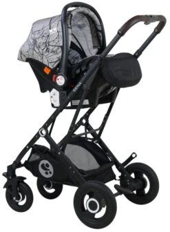 Lorelli Sena Grey Marble 3-in-1 Combi Kinderwagen Incl. Autostoel 1002161-2113 -Dirkje || Jollein || bébé-jou Verkoopwinkel Lorelli Sena Grey Marble 3 in 1 Combi Kinderwagen incl. Autostoel 1002161 2113 7