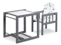 MamaLoes Grijs Lily Kinderstoel -Dirkje || Jollein || bébé-jou Verkoopwinkel MamaLoes Grijs Lily Kinderstoel 1