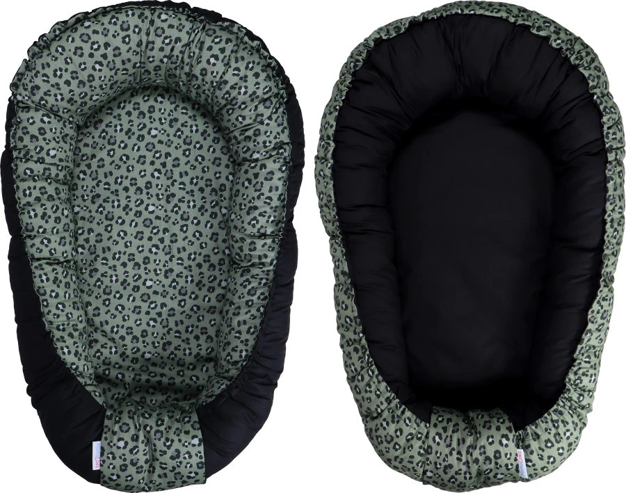 MamaLoes Panther Army Green Omkeerbaar Babynest ML3038 3 MamaLoes Panther Army Green Omkeerbaar Babynest ML3038