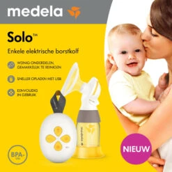 Medela Solo Enkele Elektrische Borstkolf 101041610 -Dirkje || Jollein || bébé-jou Verkoopwinkel Medela Solo Enkele Elektrische Borstkolf 101041610 5