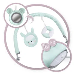 Momi Glossy Lama Bouncer Wipstoel BULE00005 -Dirkje || Jollein || bébé-jou Verkoopwinkel Momi Glossy Lama Wipstoel BULE00005 4