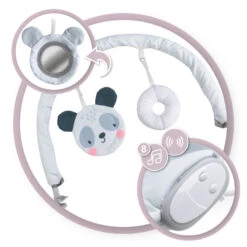 Momi Glossy Panda Bouncer Wipstoel BULE00003 -Dirkje || Jollein || bébé-jou Verkoopwinkel Momi Glossy Panda Wipstoel BULE00003 5