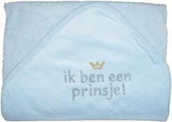 Petit Villain Ik Ben Een Prinsje! Blauw Badcape