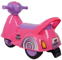 Eco Toys Retro Pink Loopscooter 605 -Dirkje || Jollein || bébé-jou Verkoopwinkel Retro Loopscooter Roze2