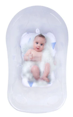 Sevibaby Cozy Triangle Blue Baby Badkussen 69-100 -Dirkje || Jollein || bébé-jou Verkoopwinkel Sevibaby Cozy Triangle Blue Baby Badkussen 69 100 3