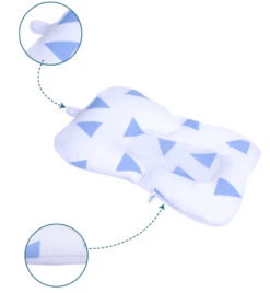 Sevibaby Cozy Triangle Blue Baby Badkussen 69-100 -Dirkje || Jollein || bébé-jou Verkoopwinkel Sevibaby Cozy Triangle Blue Baby Badkussen 69 100 5