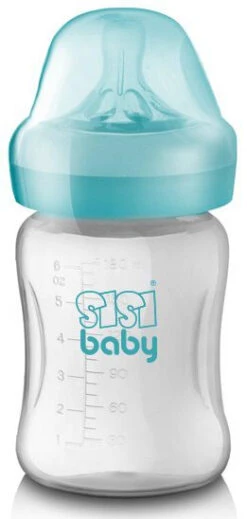 SisiBaby Handborstkolf SBC-113 -Dirkje || Jollein || bébé-jou Verkoopwinkel Sisi SBC 113 Handborstkolf 180ml Fles 4