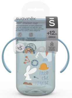 Suavinex Forest Blauw 360° Drinkbeker Met Handvatten SXZFEE070157 -Dirkje || Jollein || bébé-jou Verkoopwinkel Suavinex Forest Blauw 360 Drinkbeker met Handvatten SXZFEE070157 3