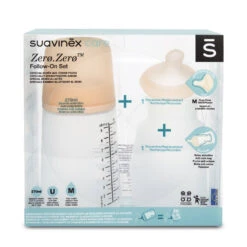 Suavinex Zero.Zero 270ml M Flow Starterset SXZBRF067416 -Dirkje || Jollein || bébé-jou Verkoopwinkel Suavinex Zero.Zero 270ml M Flow Starterset SXZBRF067416 7