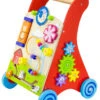 Viga Activity Walker Multicolor Houten Loopwagen 50950 -Dirkje || Jollein || bébé-jou Verkoopwinkel Viga Activity Walker Multicolor Houten Loopwagen 50950 1