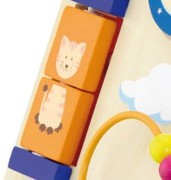 Viga Activity Walker Multicolor Houten Loopwagen 50950 -Dirkje || Jollein || bébé-jou Verkoopwinkel Viga Activity Walker Multicolor Houten Loopwagen 50950 3