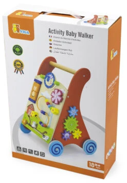 Viga Activity Walker Multicolor Houten Loopwagen 50950 -Dirkje || Jollein || bébé-jou Verkoopwinkel Viga Activity Walker Multicolor Houten Loopwagen 50950 8