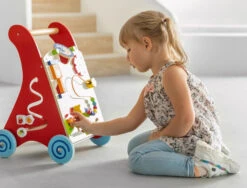 Viga Activity Walker Multicolor Houten Loopwagen 50950 -Dirkje || Jollein || bébé-jou Verkoopwinkel Viga Activity Walker Multicolor Houten Loopwagen 50950 9