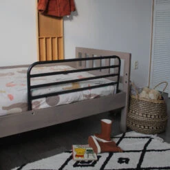 Fenss Trombone Zwart Metaal Uitschuifbaar Bedhekje 64641 -Dirkje || Jollein || bébé-jou Verkoopwinkel a3 baby kids trombone zwart metaal uitschuifbaar bedhekje 64641 2