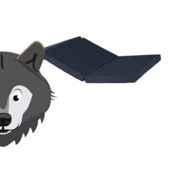 ABZ Wolf Poly Travel Zwart Opvouwbaar Matras In Tas 60x120 Cm KM452-60/120/5 -Dirkje || Jollein || bébé-jou Verkoopwinkel abz wolf poly travel zwart matras 2