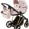 Adamex Belissa Special Edition Pink/Gold 2-in-1 Kinderwagen PS-540 -Dirkje || Jollein || bébé-jou Verkoopwinkel adamex belissa special edition pink gold 2 in 1 kinderwagen ps 540
