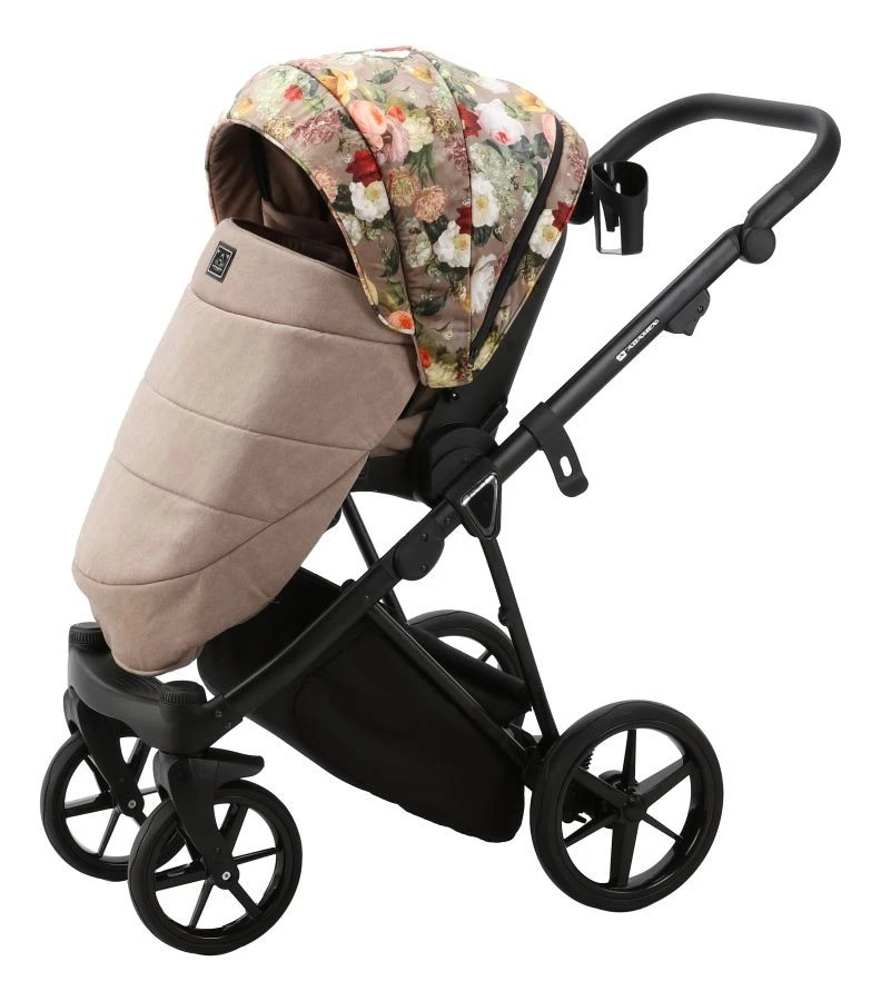 Adamex Porto Flowers Beige 2-in-1 Kinderwagen FL-5 10 Adamex Porto Flowers Beige 2-in-1 Kinderwagen FL-5 - Afbeelding 8