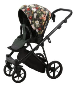 Adamex Porto Flowers Dark Green 2-in-1 Kinderwagen FL-6 -Dirkje || Jollein || bébé-jou Verkoopwinkel adamex porto flowers dark green 2 in 1 kinderwagen fl 6 3 1920x1920