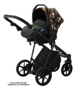 Adamex Porto Flowers Dark Green 2-in-1 Kinderwagen FL-6 -Dirkje || Jollein || bébé-jou Verkoopwinkel adamex porto flowers dark green 2 in 1 kinderwagen fl 6 8 1920x1920