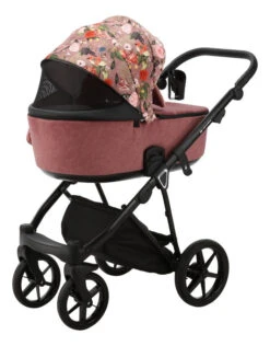 Adamex Porto Flowers Pink 2-in-1 Kinderwagen FL-2 -Dirkje || Jollein || bébé-jou Verkoopwinkel adamex porto flowers pink 2 in 1 kinderwagen fl 2 7 1920x1920