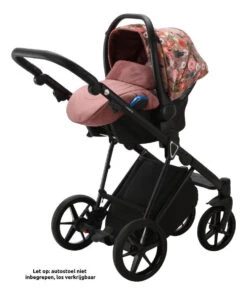 Adamex Porto Flowers Pink 2-in-1 Kinderwagen FL-2 -Dirkje || Jollein || bébé-jou Verkoopwinkel adamex porto flowers pink 2 in 1 kinderwagen fl 2 8 1920x1920