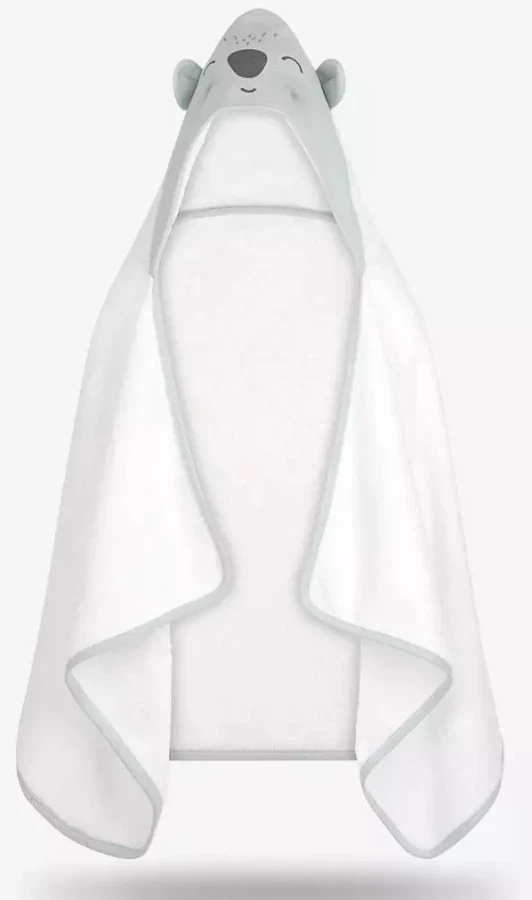 Albero Mio Animals & Love Koala 50 X 120 Cm Bamboo Badcape A003 - Afbeelding 3