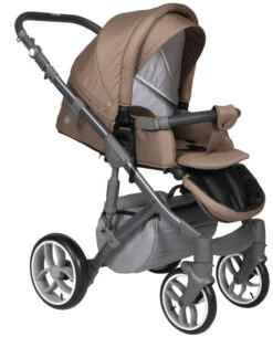 Baby Merc Faster 3 Grey/Brown Kinderwagen Incl. Autostoel FIII 100 -Dirkje || Jollein || bébé-jou Verkoopwinkel baby merc faster 3 beige kinderwagen incl. autostoel 3