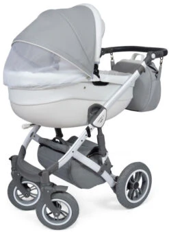Baby Merc Faster 3 Eco Leather Grey Kinderwagen Incl. Autostoel F10 -Dirkje || Jollein || bébé-jou Verkoopwinkel baby merc faster 3 grey kinderwagen incl. autostoel 2