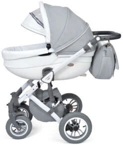 Baby Merc Faster 3 Eco Leather Grey Kinderwagen Incl. Autostoel F10 -Dirkje || Jollein || bébé-jou Verkoopwinkel baby merc faster 3 grey kinderwagen incl. autostoel 3
