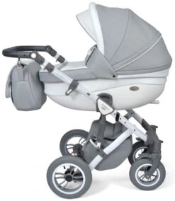 Baby Merc Faster 3 Eco Leather Grey Kinderwagen Incl. Autostoel F10 -Dirkje || Jollein || bébé-jou Verkoopwinkel baby merc faster 3 grey kinderwagen incl. autostoel 9