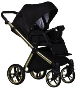 Baby Merc Mango Black/Gold LTD Kinderwagen Incl. Autostoel ML/204 -Dirkje || Jollein || bébé-jou Verkoopwinkel baby merc mango black gold ltd kinderwagen incl. autostoel ml 204 5