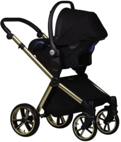 Baby Merc Mango Black/Gold LTD Kinderwagen Incl. Autostoel ML/204 -Dirkje || Jollein || bébé-jou Verkoopwinkel baby merc mango black gold ltd kinderwagen incl. autostoel ml 204 6