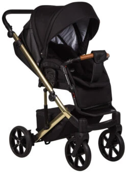 Baby Merc Mosca Limited Black/Gold 3-in-1 Kinderwagen Incl. Autostoel MOL/ML204/ZE -Dirkje || Jollein || bébé-jou Verkoopwinkel baby merc mosca limited black gold 3 in 1 kinderwagen incl. autostoel mol ml204 ze 2