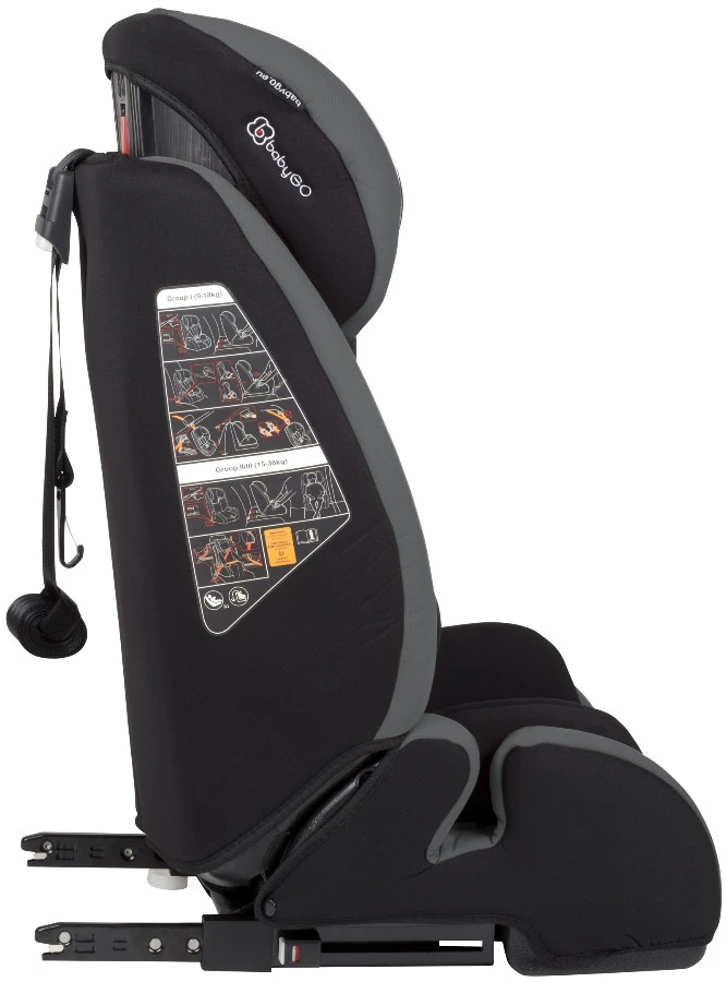 Babygo Free Grijs Isofix Autostoel 9-36 Kg 2402 4 Babygo Free Grijs Isofix Autostoel 9-36 Kg 2402 - Afbeelding 2